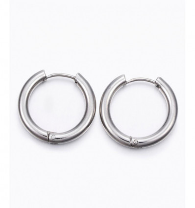 20pcs - Créole épaisse 20mm acier inoxydable épaisse