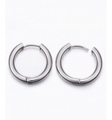 20pcs - Créole épaisse 20mm acier inoxydable épaisse