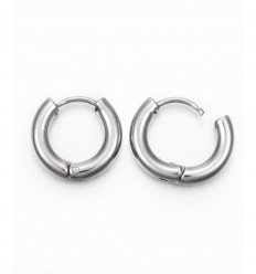 20pcs - Créole épaisse 16mm acier inoxydable épaisse