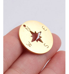 Pendentif médaille points cardinaux