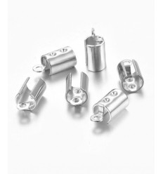 100pcs - Gros embout pour chaine en acier