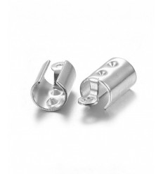 100pcs - Gros embout pour chaine en acier