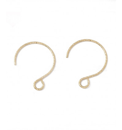 100pcs - Hameçons rond martelé