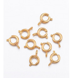 50pcs - Fermoir à ressort 14mm