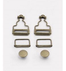Boucle pour salopette bronze (2 pcs)