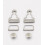 Boucle pour salopette argenté (2 pcs)