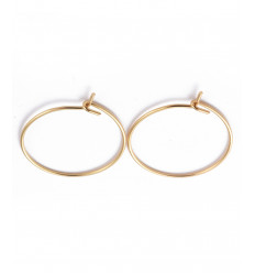 100pcs - Créole fine 30mm