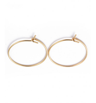 100pcs - Créole fine 30mm