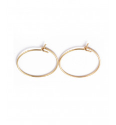 100pcs - Créole fine 25mm