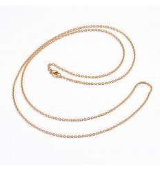 10 colliers à chaines fines 75cm acier inoxydable