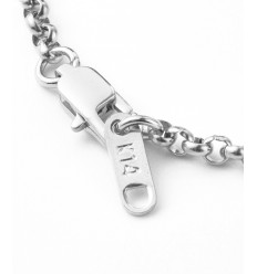 10 bracelets finis chaine rolo 19cm acier inoxydable