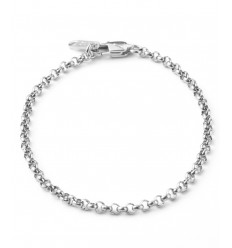 10 bracelets finis chaine rolo 19cm acier inoxydable