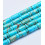 6x3mm - jaspe impérial turquoise - Chapelet en pierre