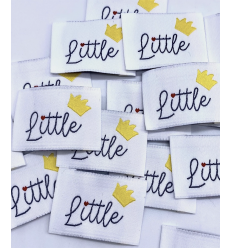 "Little" - Étiquette tissée à coudre