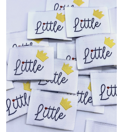 "Little" - Étiquette tissée à coudre