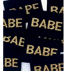 "BABE" - Étiquette tissée à coudre
