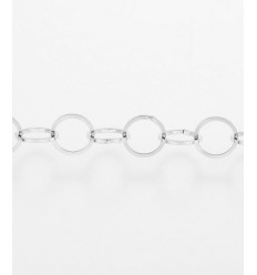 10m - Bobine chaine gros maillons ronds inoxydable