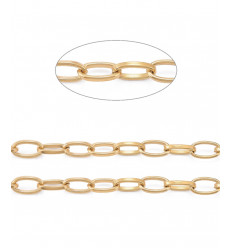 140pcs - Anneaux brisés ovales 8x5mm - acier inoxydable