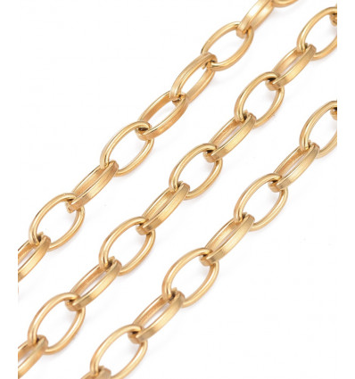 140pcs - Anneaux brisés ovales 8x5mm - acier inoxydable