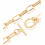 collier chaine trombone 45cm acier inoxydable (1pc)