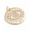 Pendentif médaille oeil + zircons