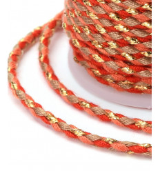 Bobine fil de coton & lurex (4m)