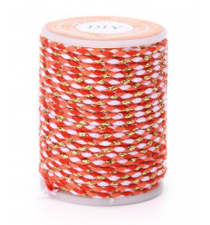 Bobine fil de coton & lurex (4m)