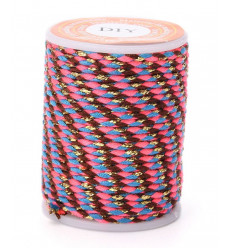 Bobine fil de coton & lurex (4m)