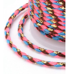 Bobine fil de coton & lurex (4m)