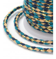 Bobine fil de coton & lurex (4m)