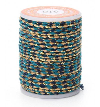 Bobine fil de coton & lurex (4m)