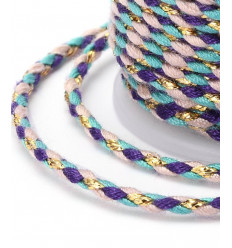 Bobine fil de coton & lurex (4m)