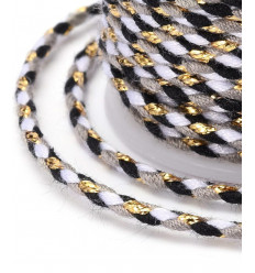 Bobine fil de coton & lurex (4m)