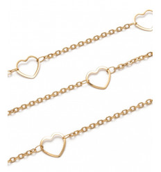 5m - Bobine chaine gros coeurs