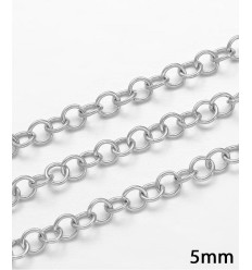 5mm - 280 anneaux - Anneaux brisés ronds