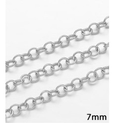 7mm - 200 anneaux - Anneaux brisés ronds