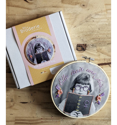 Kit broderie "Elle était une fois" kit triple - The comptoir