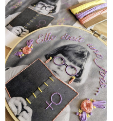 Kit broderie "Elle était une fois" kit triple - The comptoir