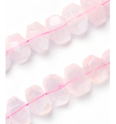 quartz rose - Chapelet pierre forme divers