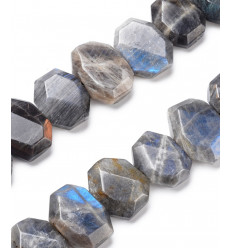 labradorite - Chapelet pierre forme divers