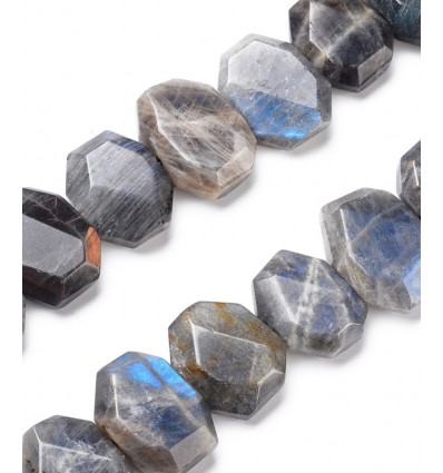 labradorite - Chapelet pierre forme divers