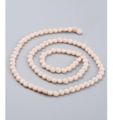 6x4mm - Chapelet perle en verre plate