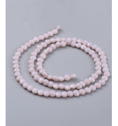 6x4mm - Chapelet perle en verre plate