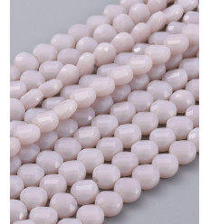 6x4mm - Chapelet perle en verre plate