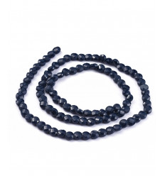 6x4mm - Chapelet perle en verre plate