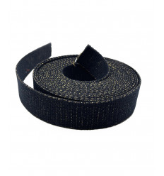 Sangle marine & doré