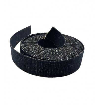 Sangle marine & doré