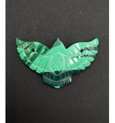 malachite naturelle - Aigle en pierre