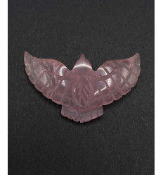 Onyx rose pâle - Aigle moyen en pierre