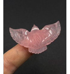 Onyx rose pâle - Aigle moyen en pierre